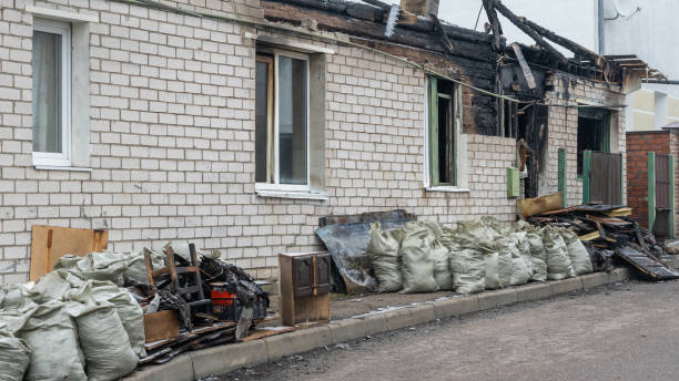 Professional Emergency Fire Cleanup technician working in Dassel, MN